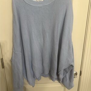 Chic Soul Sky Blue Crew Neck Sweater